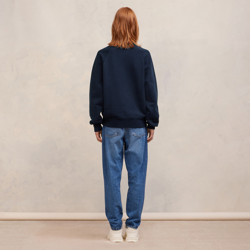 Ami Alexandre Mattiussi Ami Paris De Coeur Sweatshirt In Blue