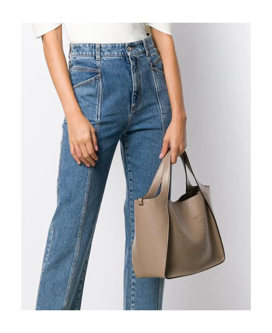 Stella Mccartney Bolso Shopping In Nude