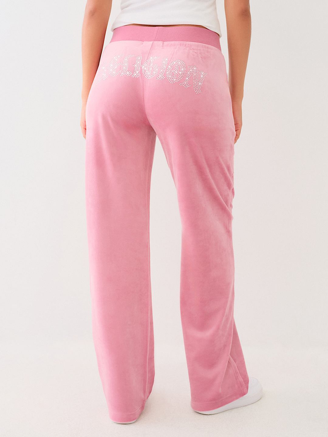 TRUE RELIGION CRYSTAL STRAIGHT LEG SWEAT PANT 