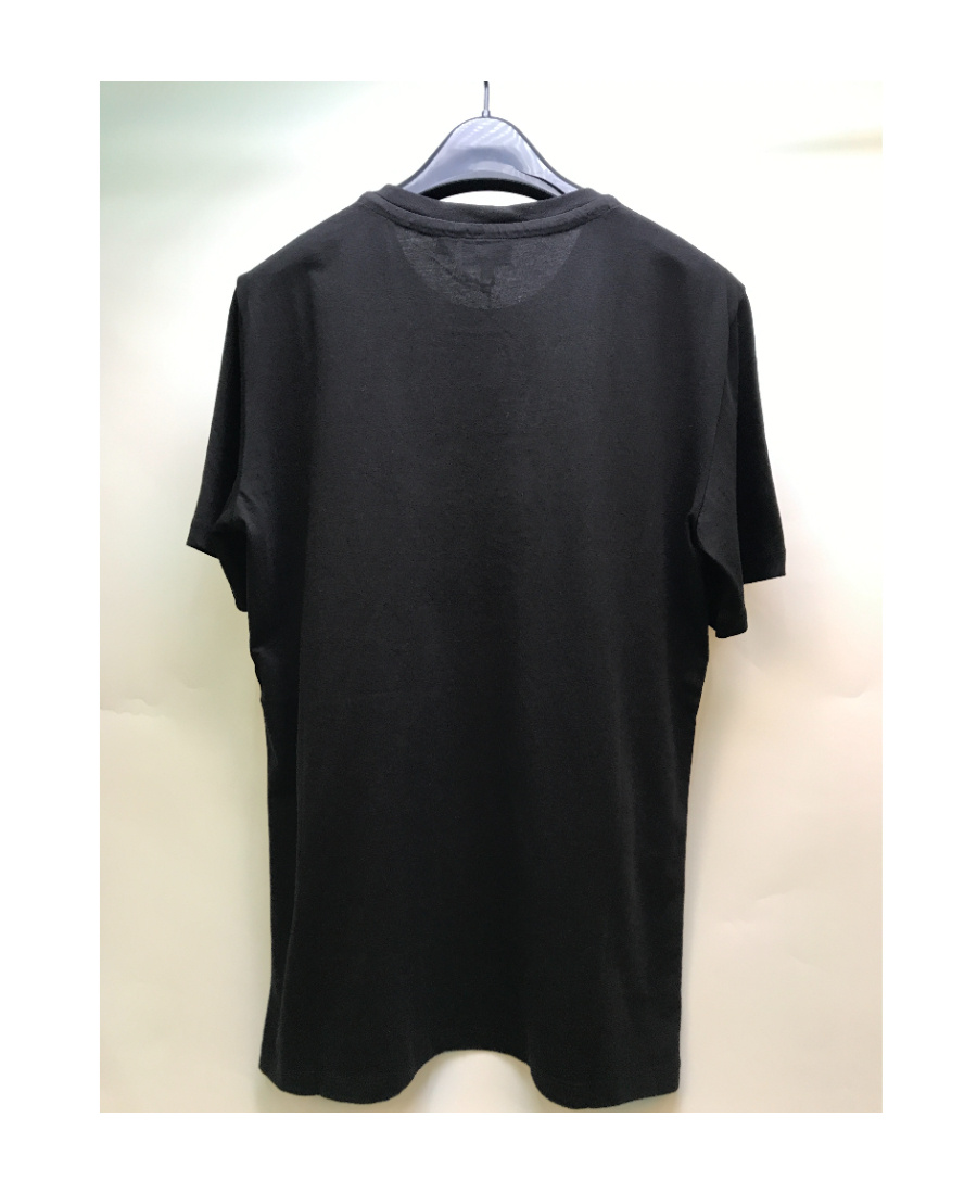 Just Cavalli Printed Round-necked T-shirt In Black