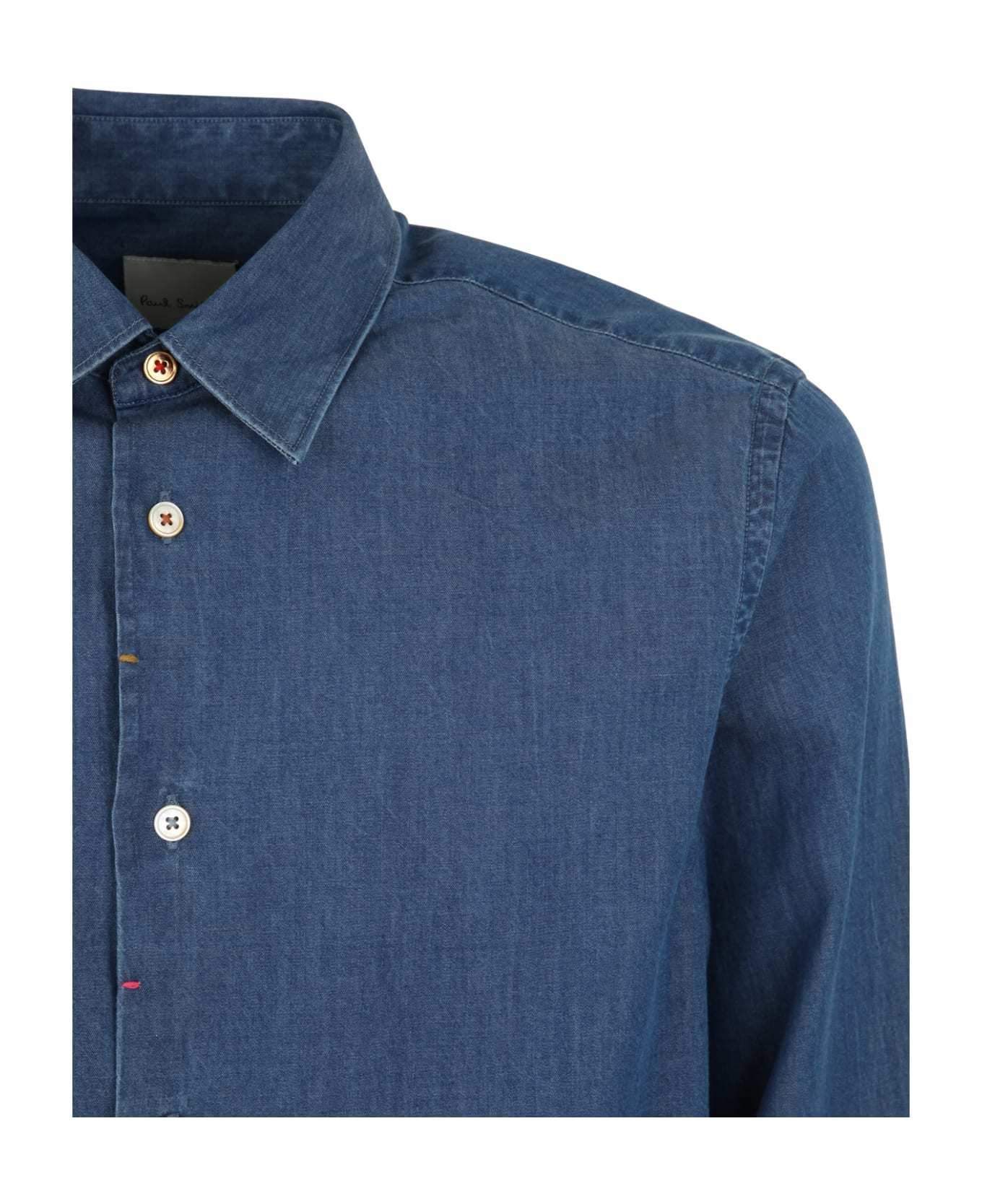PAUL SMITH DENIM LONG-SLEEVE SHIRT