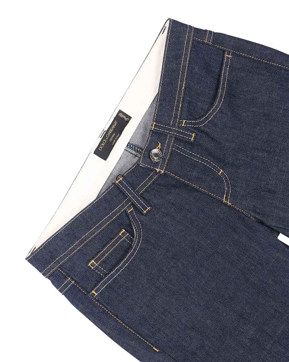 Dolce & Gabbana Logo Details Jeans In Black