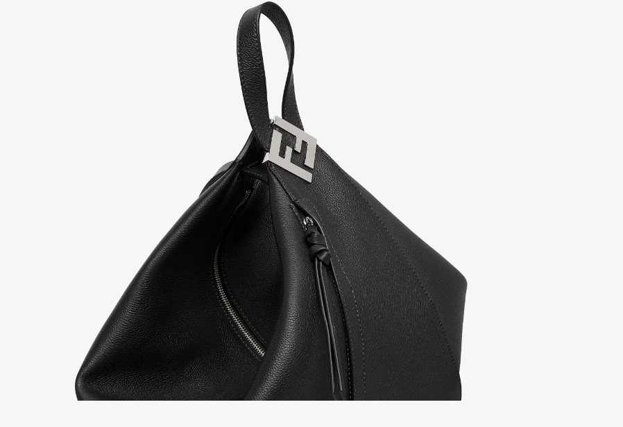 Fendi Melon Large Backpack In Black