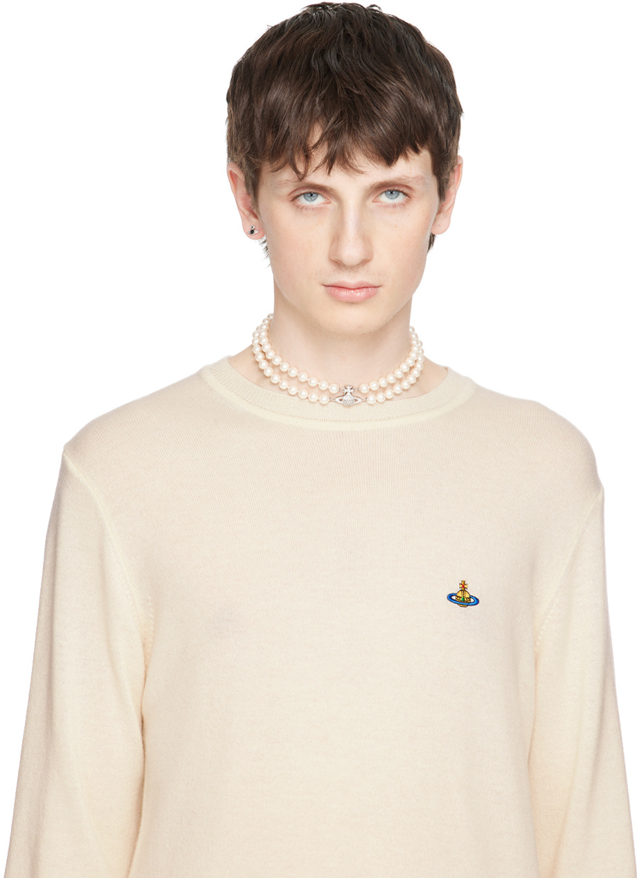 Vivienne Westwood Pearl Necklace In White