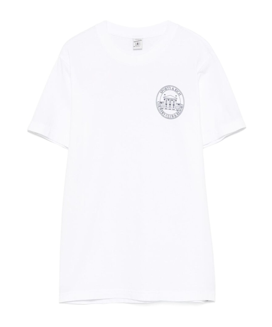 Sporty And Rich Short-sleeved T-shirt In White