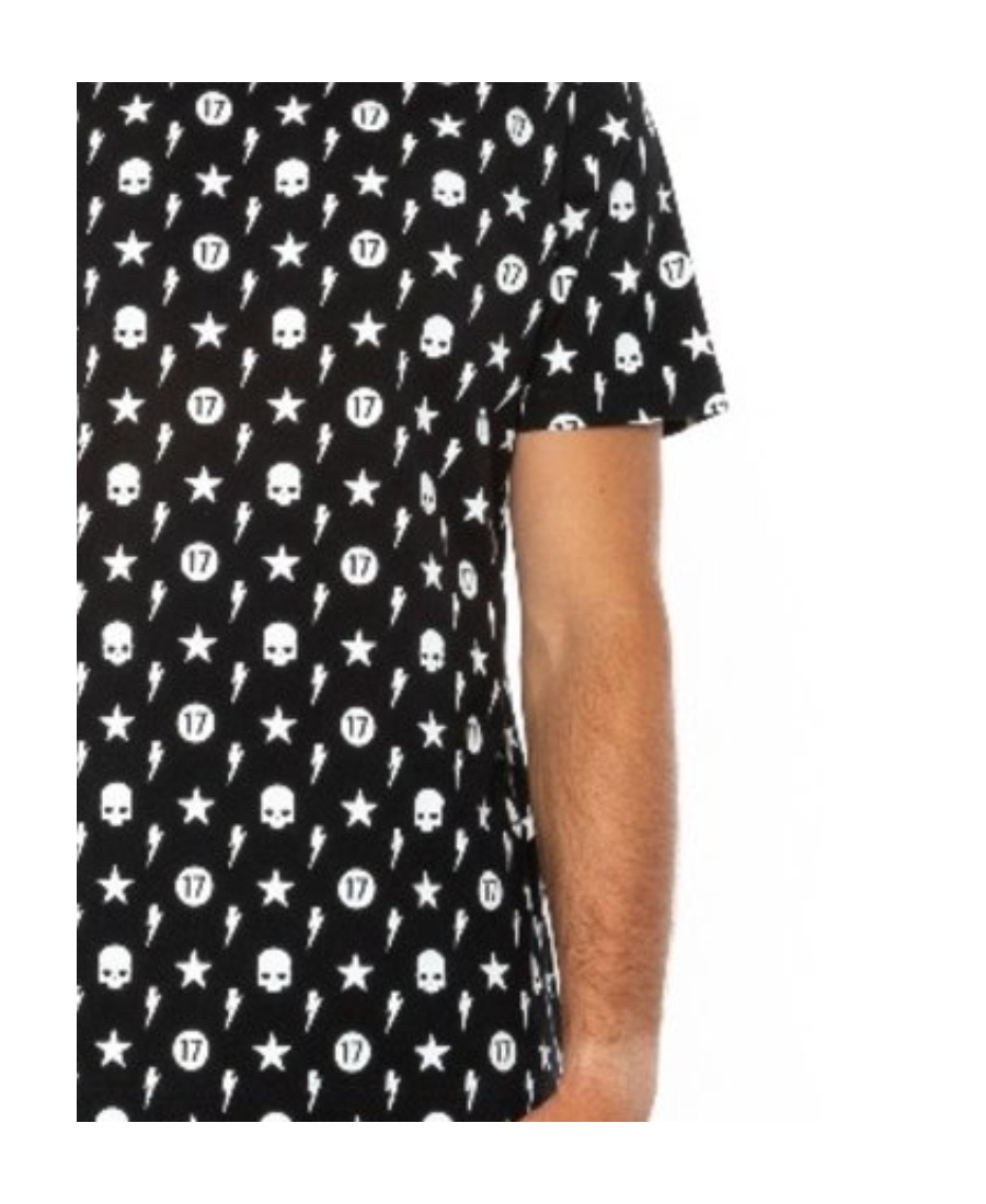 Hydrogen Printed T-shirt In Black