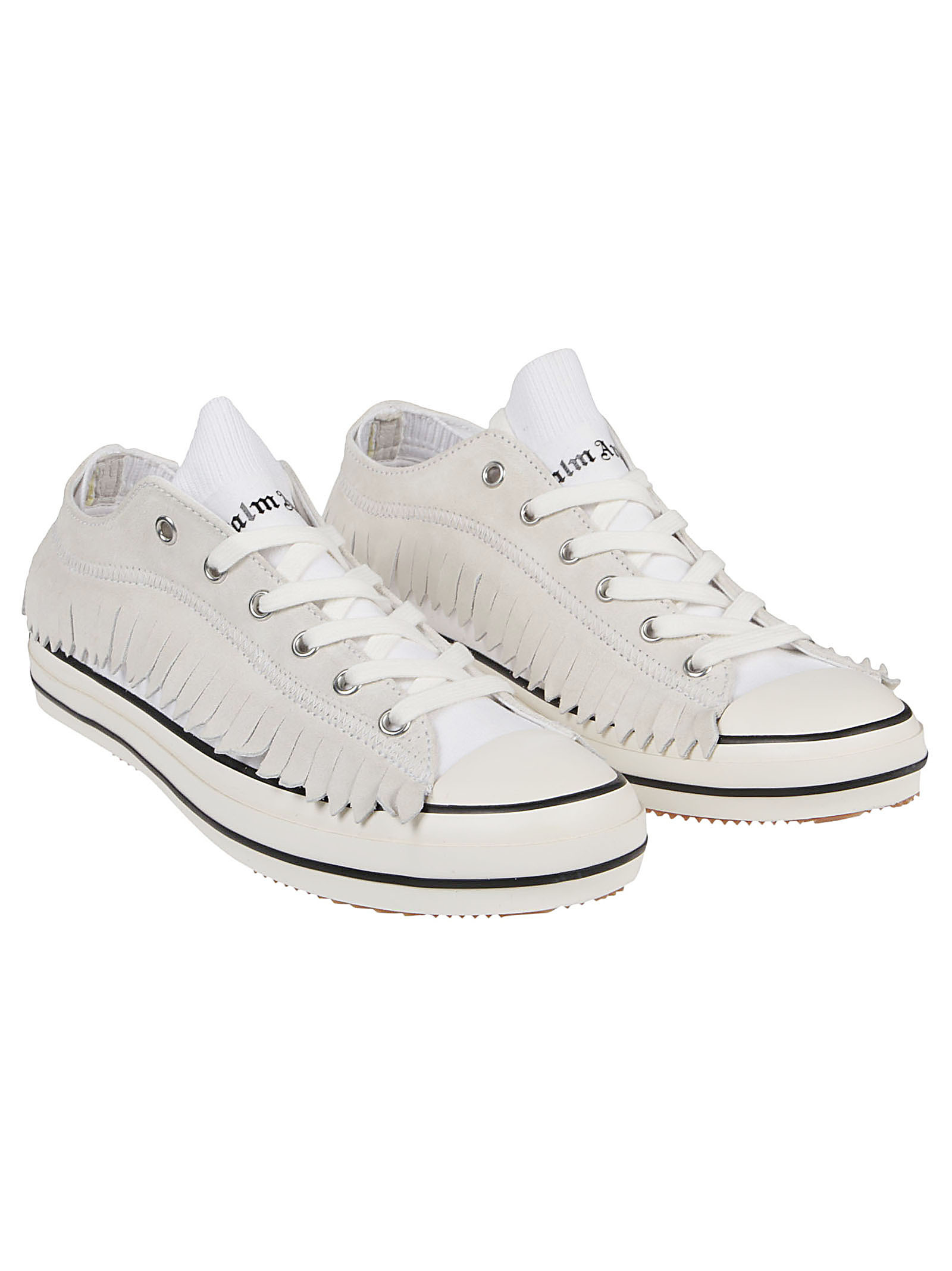 Palm Angels Low Vulcanized Sneakers In White