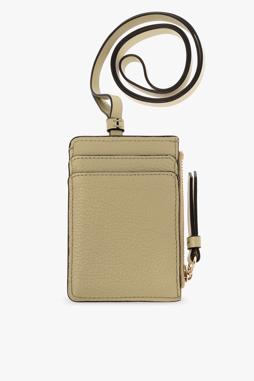 Chloé Chloe Alphabet-strap Card Holder In Nude