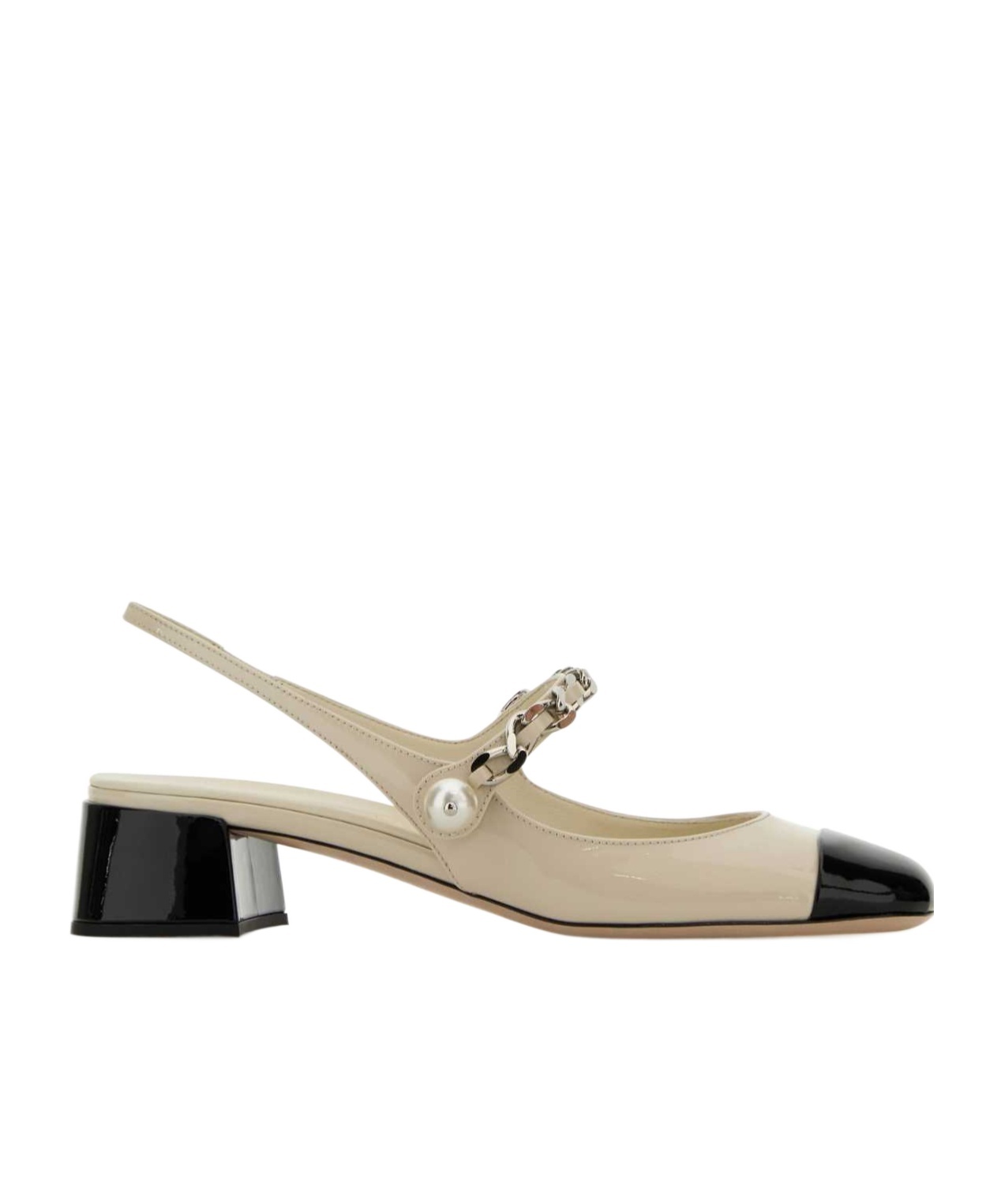 Miu Miu Leather-trimmed Raffia Slingback Mary Janes In Nude