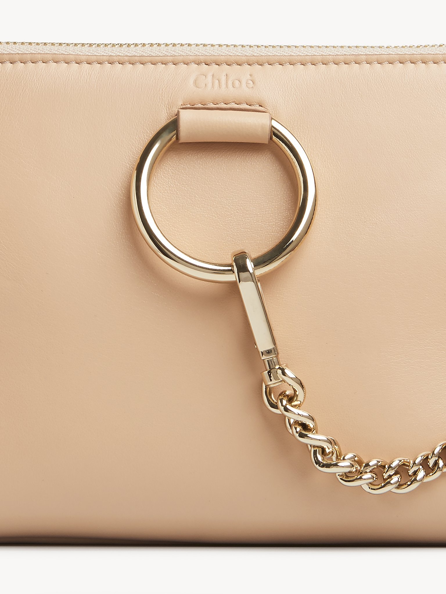 Chloé Ring-embellished Mini Bag In Nude