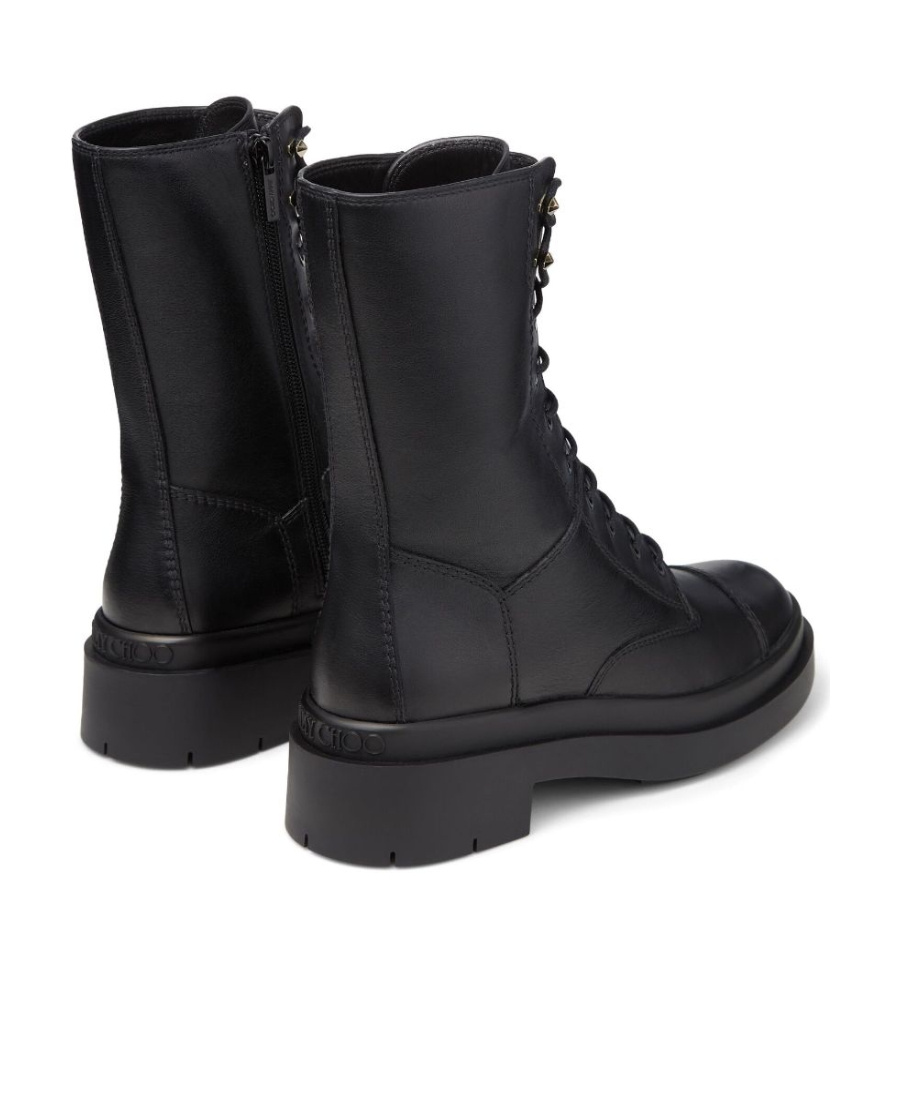 Jimmy Choo Nari Leather Mid-calf Boots In Black