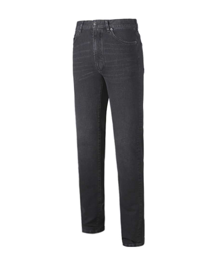 Shop Zegna Tapered Five-pocket Jeans In Black
