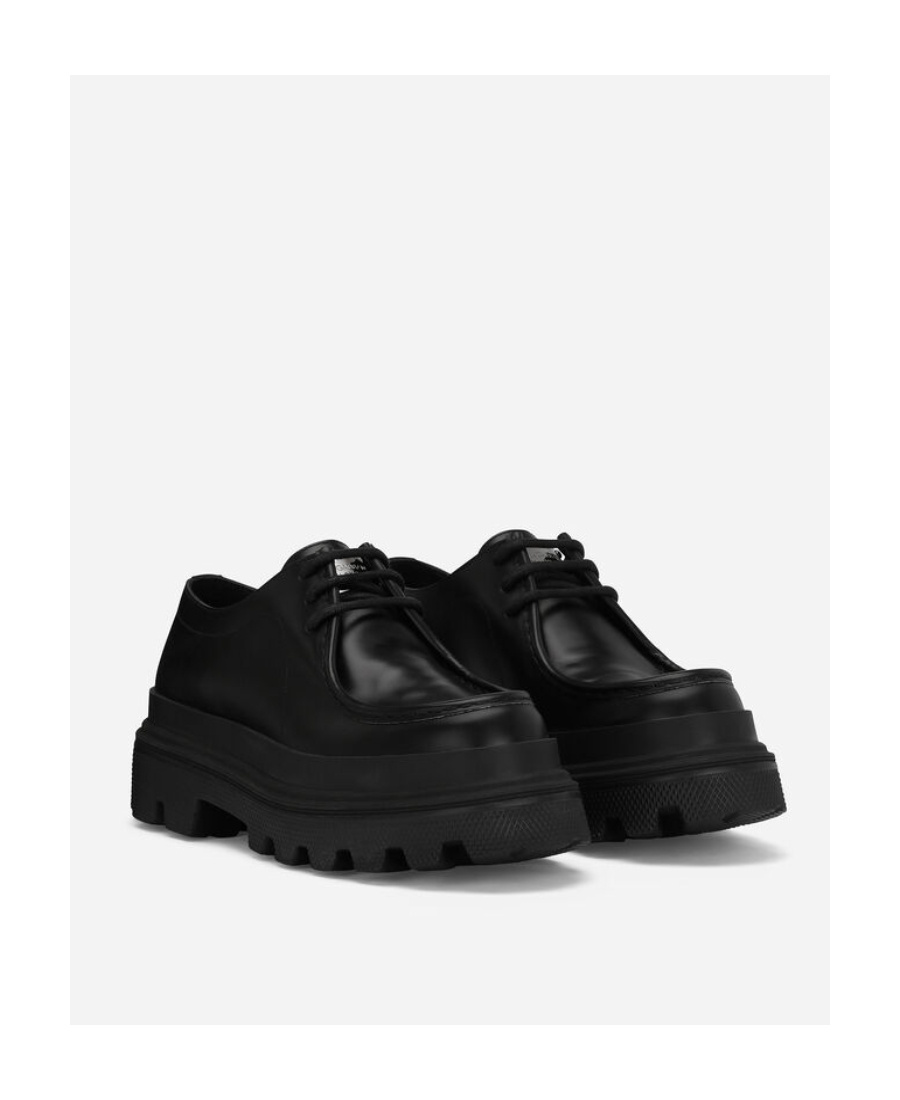 Dolce & Gabbana Man Lace-up Shoes Black Size 9.5 Soft Leather