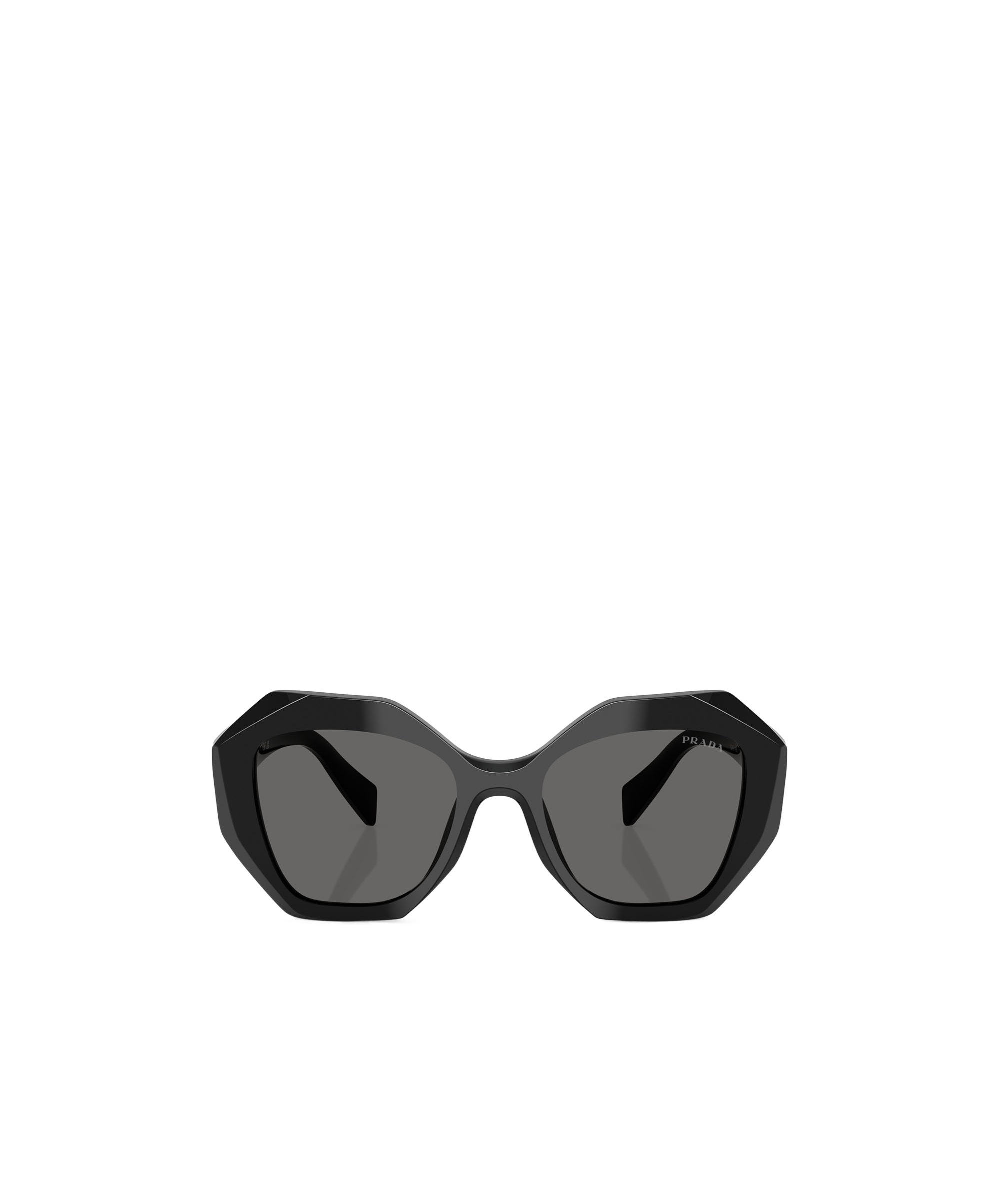 Prada Eyewear Butterfly Frame Sunglasses In Black