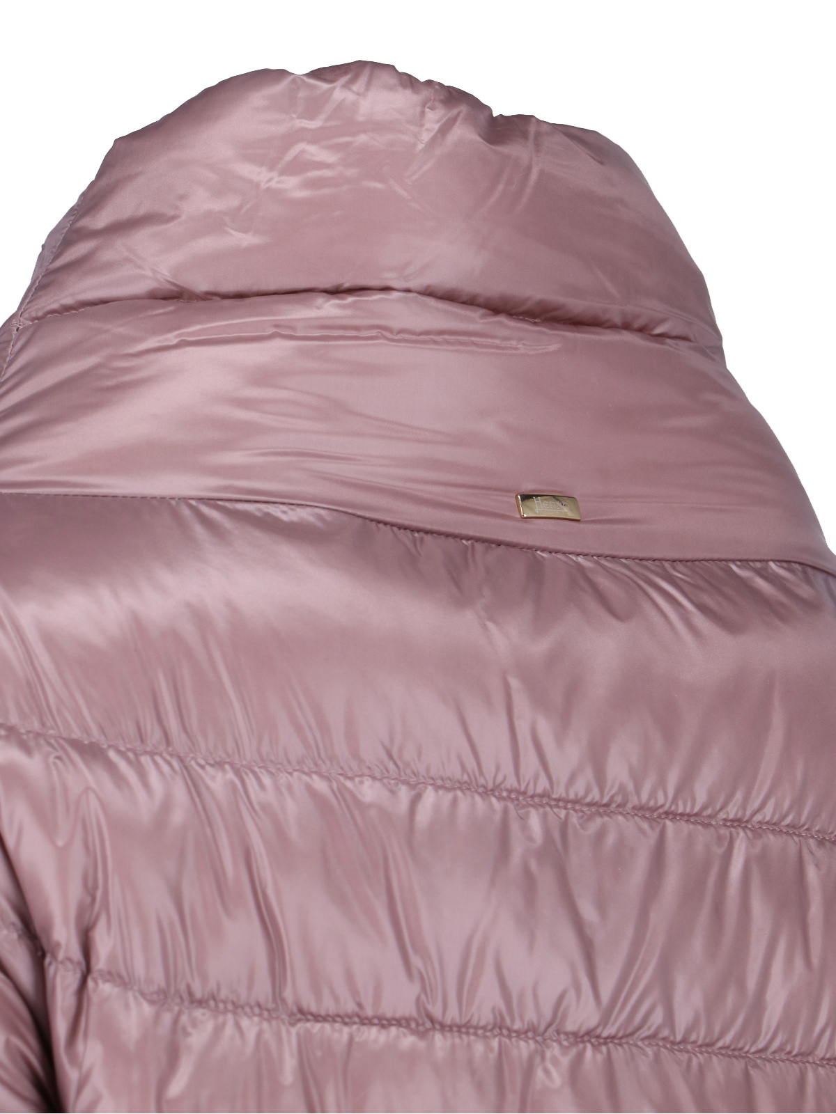 Herno Quilted Turtleneck Puffer Coat In Pink