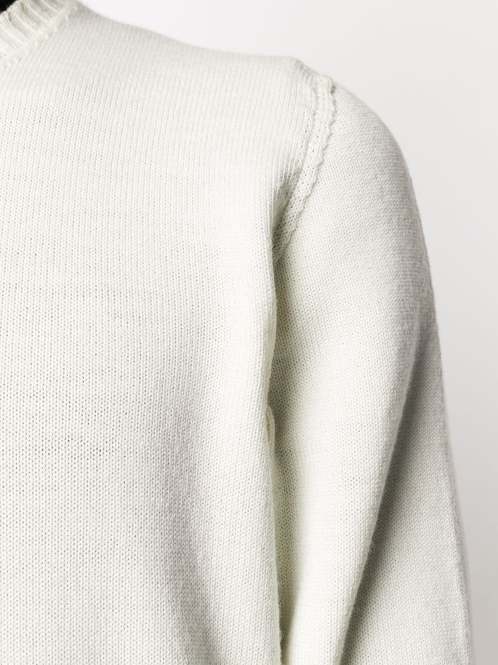 Drumohr Diamond-pattern Cotton Jumper In White
