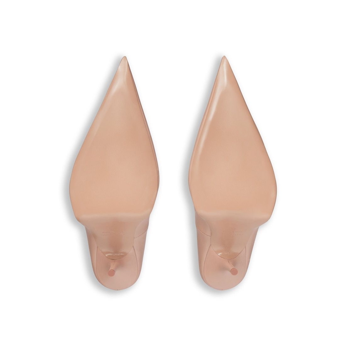 Balenciaga 110m Avenue After Elongated-toe Pumps In Neutral