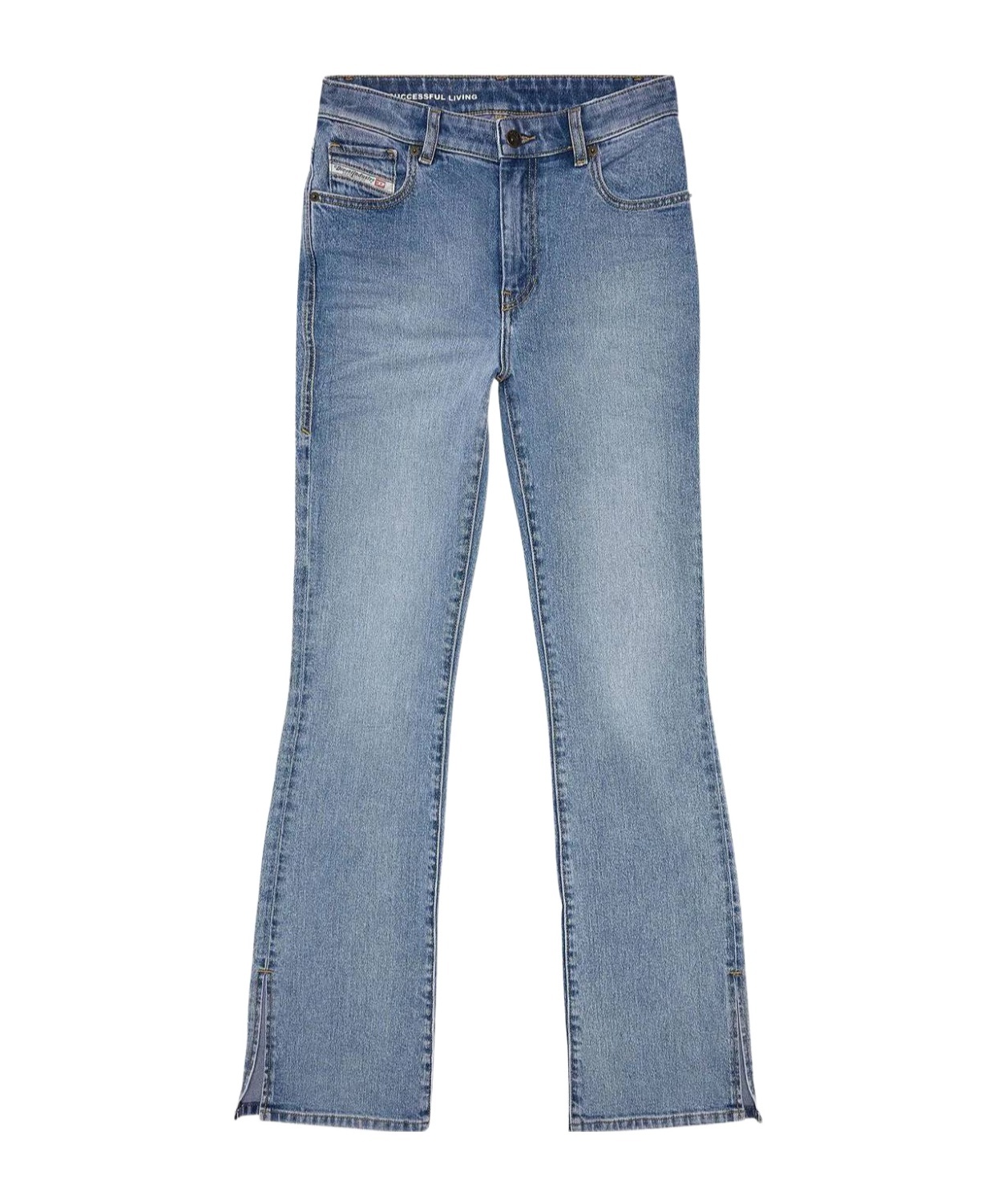 Shop Diesel 2003 D-escription High-rise Flared Jeans In Blue