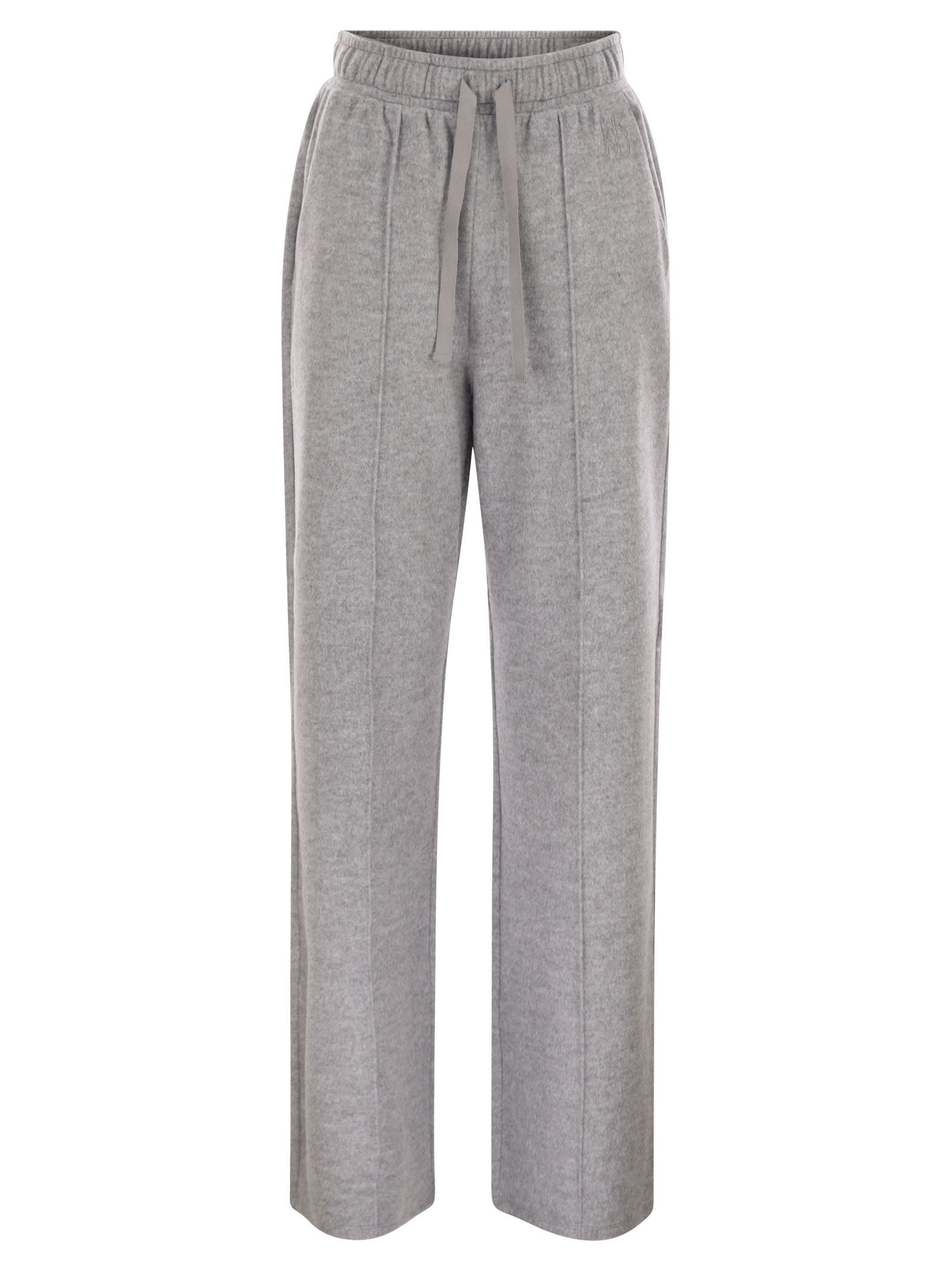 Weekend Max Mara Sponda Drawstring Trousers In Gray
