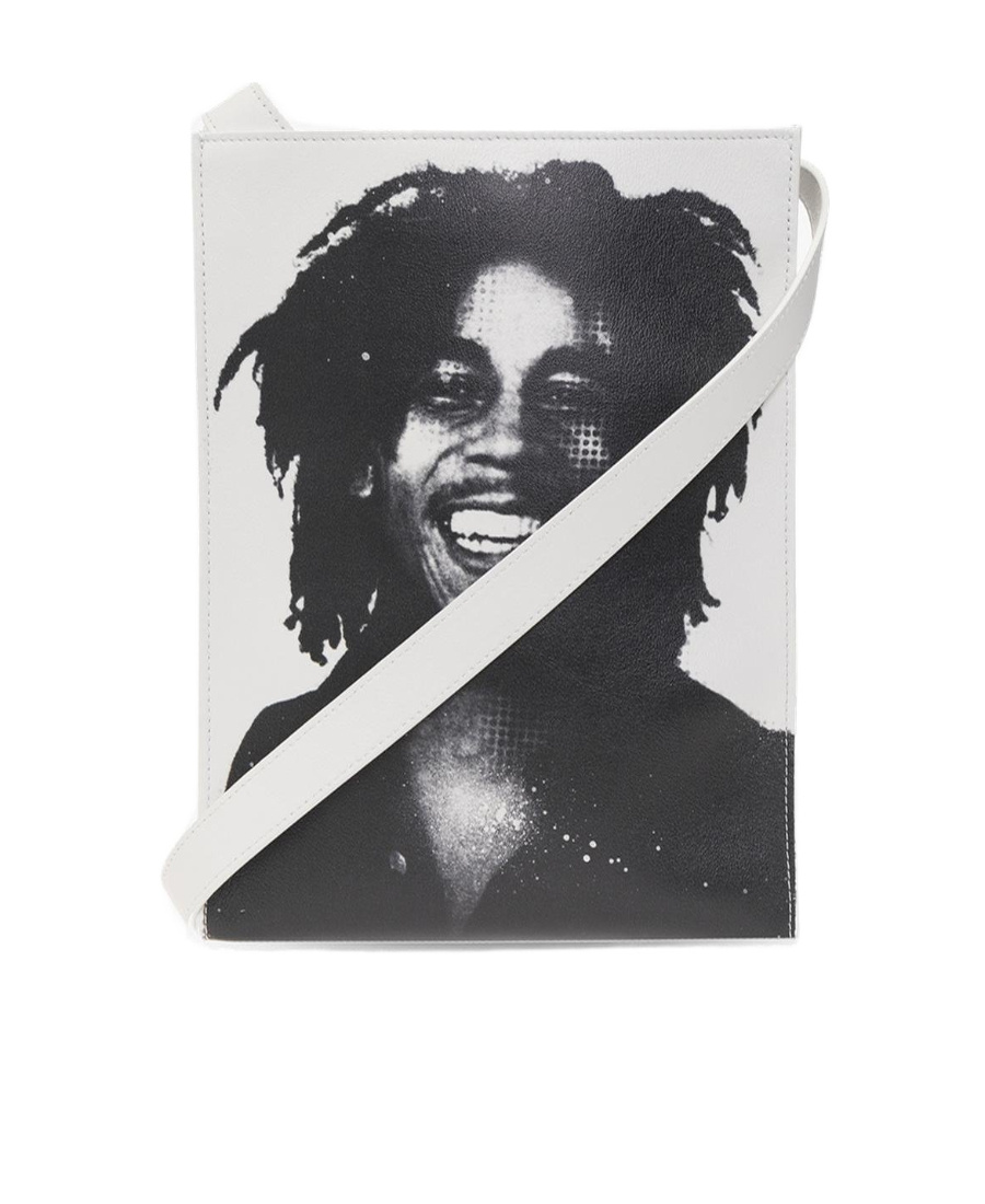 Dsquared2 Bob Marley Printed Shoulder Bag In Black