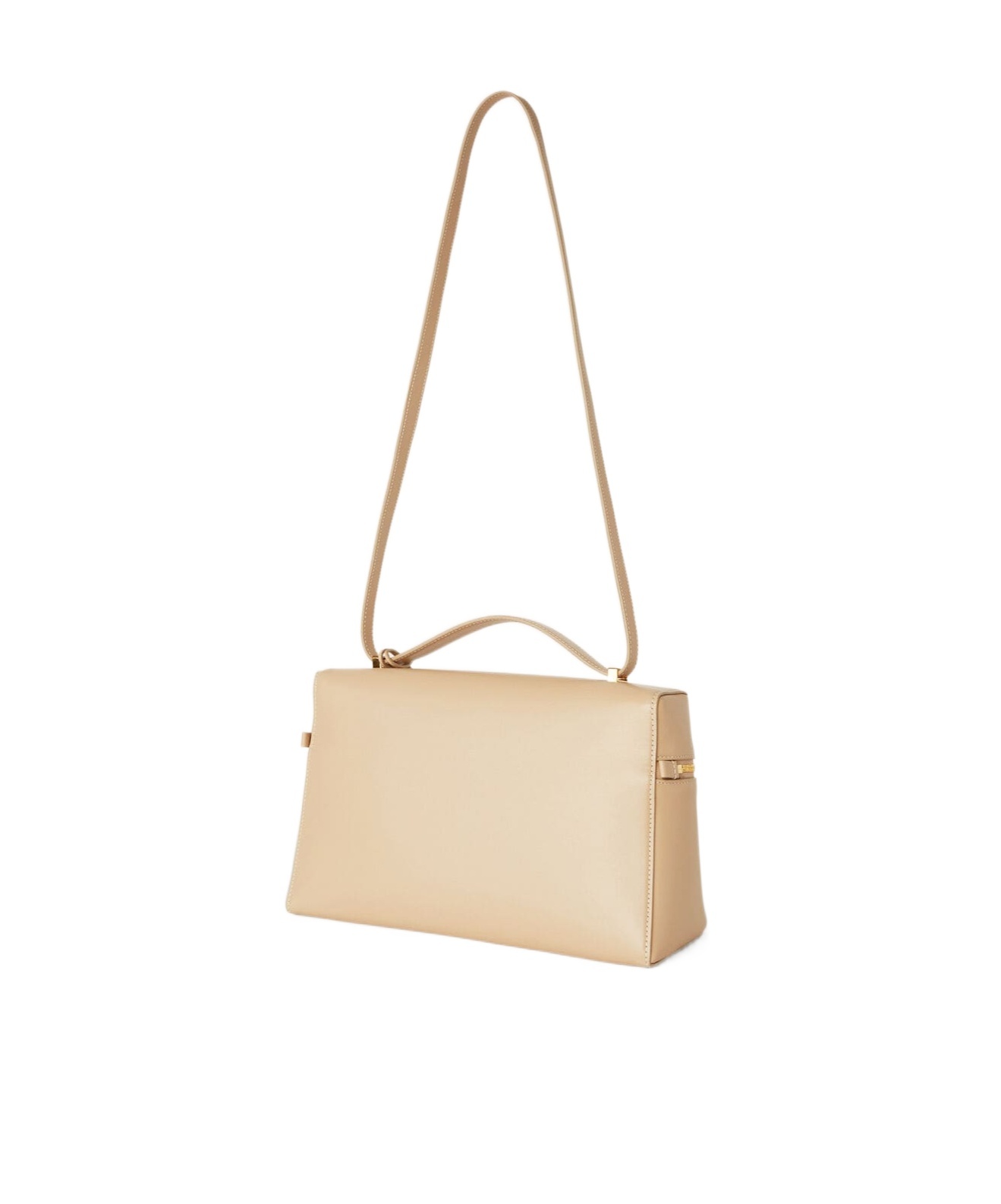 Loro Piana Zip-open Shoulder Bag In Light Frankincense Yellow/sun Gold