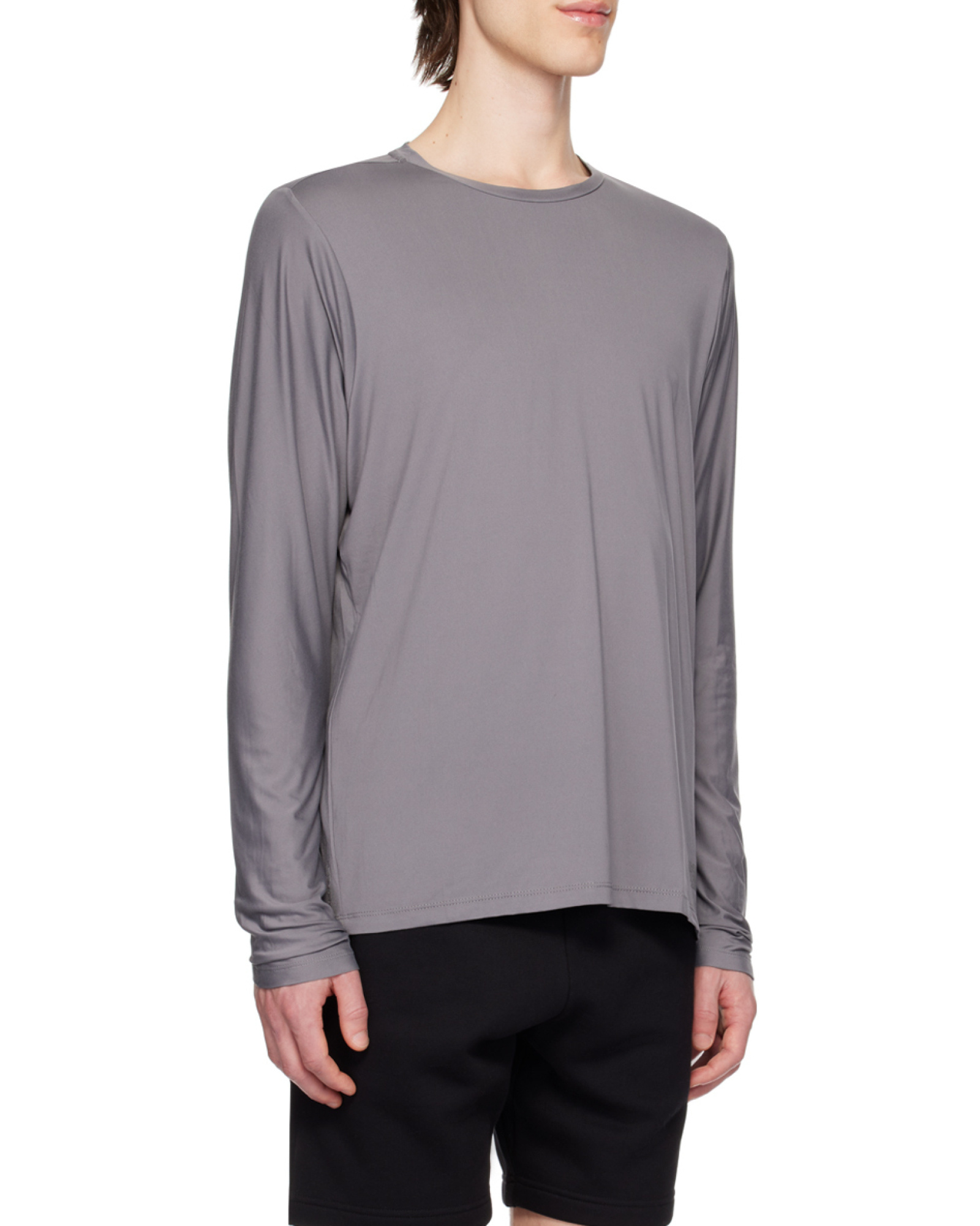 The North Face Long-sleeved T-shirt In Gray