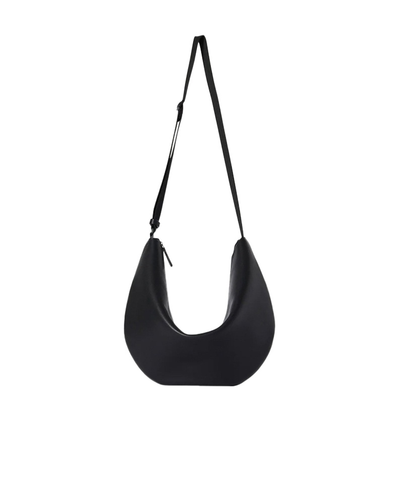 The Row Zipper Shoulder Bag In Black