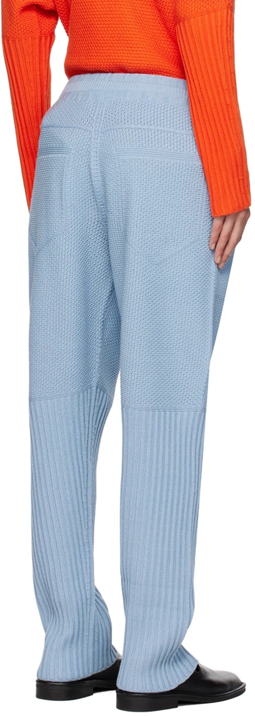 ISSEY MIYAKE TEXTURED KNITTED SWEATPANTS 