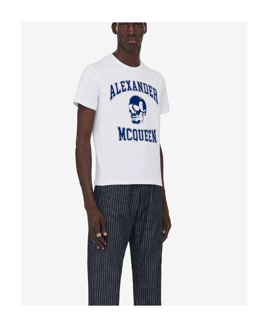 Alexander Mcqueen Graphic-printed Crewneck T-shirt In White