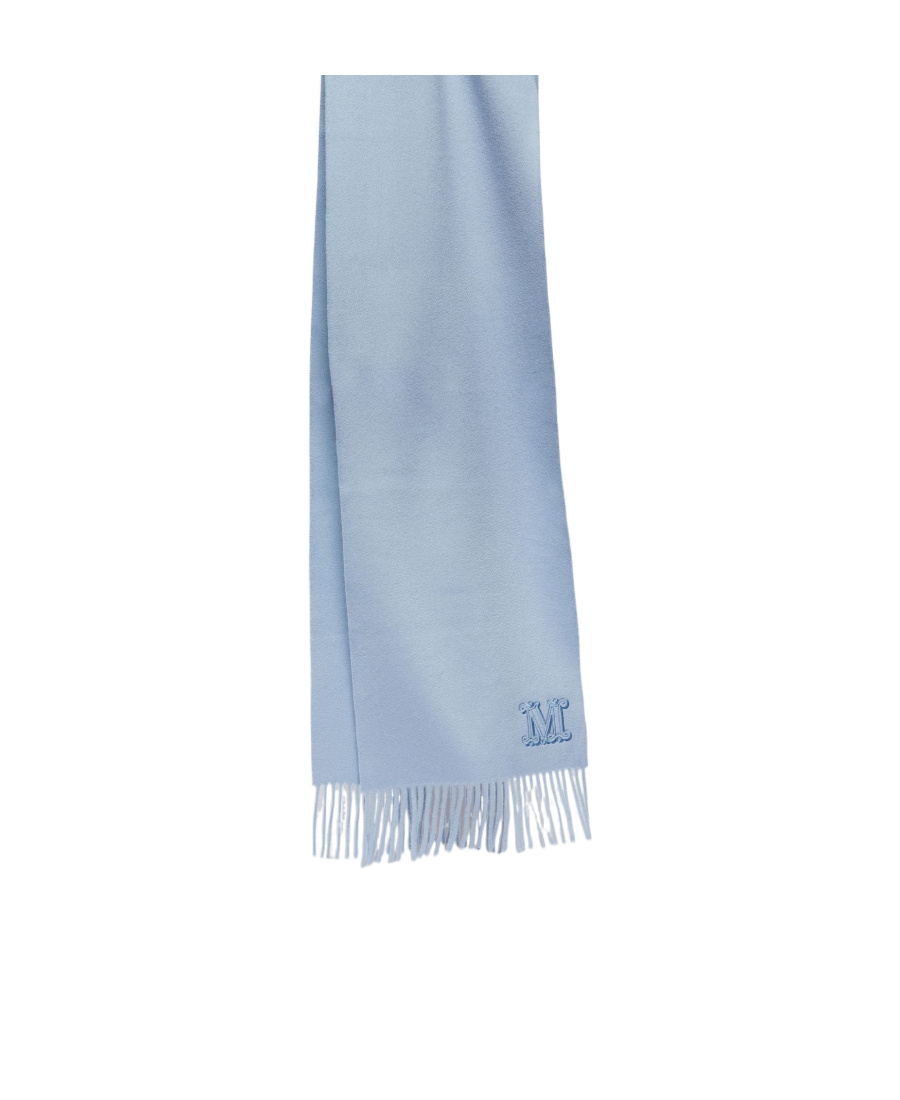 Max Mara Logo Scarf In Gray