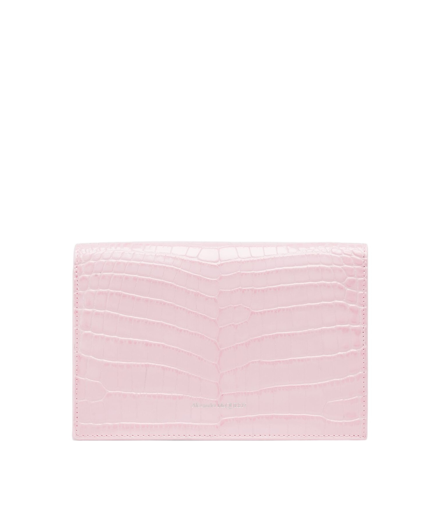 Alexander Mcqueen Small Croc-embossed Skull Cross-body Bag