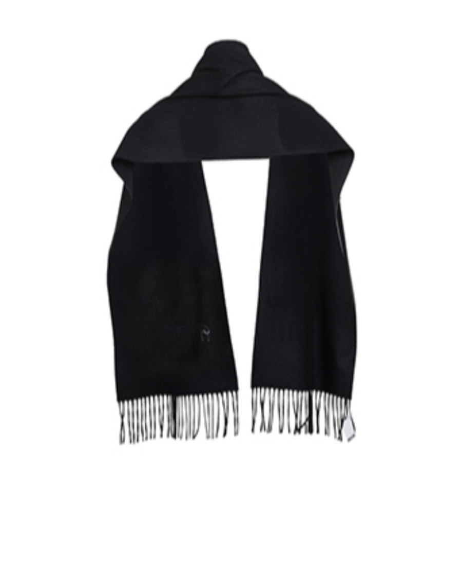 Moschino Logo Scarf In Black