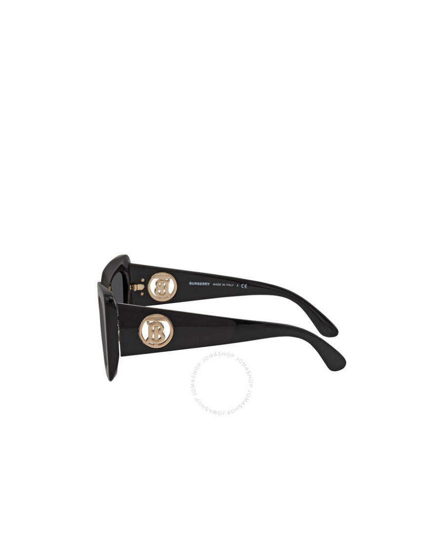 Burberry Daisey Tb Monogram Sunglasses In Black
