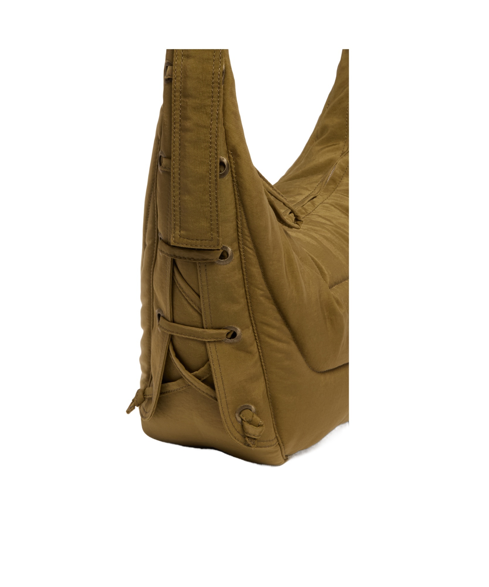 Lemaire Large Soft Game Quilted Shoulder Bag In Brown