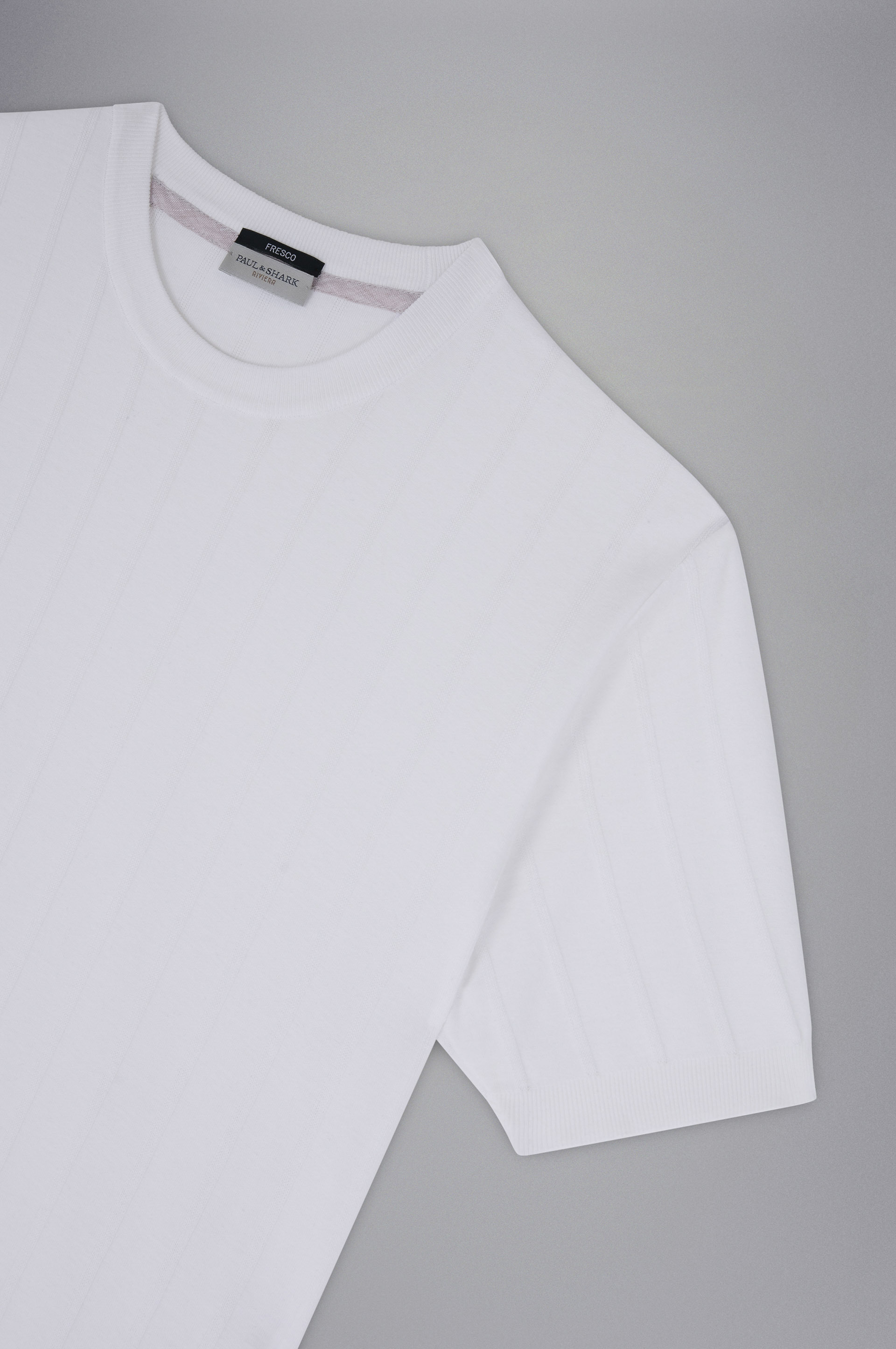 Shop Paul & Shark Paul Shark Crew Neck Tee In White