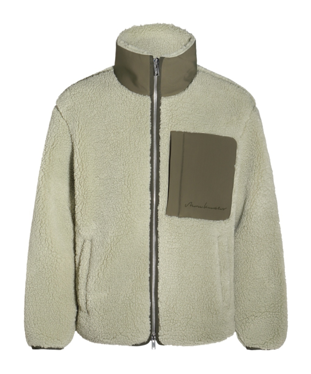 Moose Knuckles High-neck Zipped Jacket In Nude