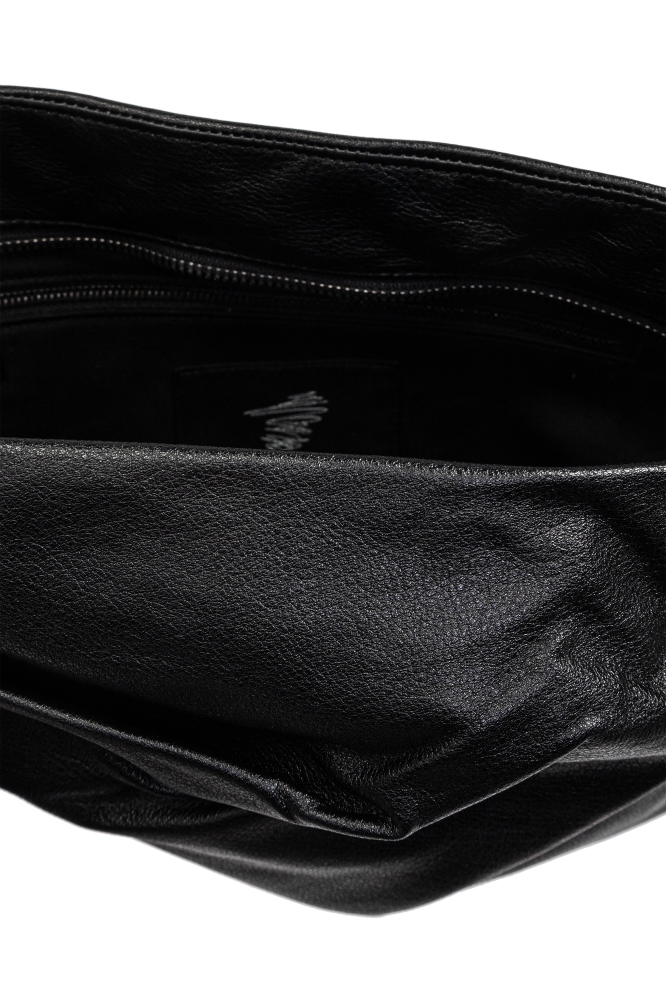 Yohji Yamamoto Asymmetric Shoulder Bag In Black