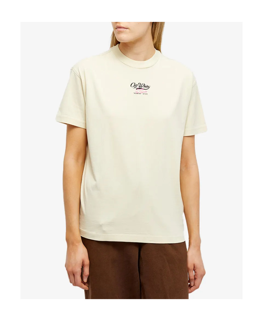 Off-white Surf  Script Logo T T-shirt In White