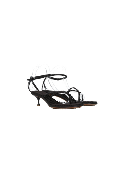 Bottega Veneta 55mm Stud-embellished Sandals In Black