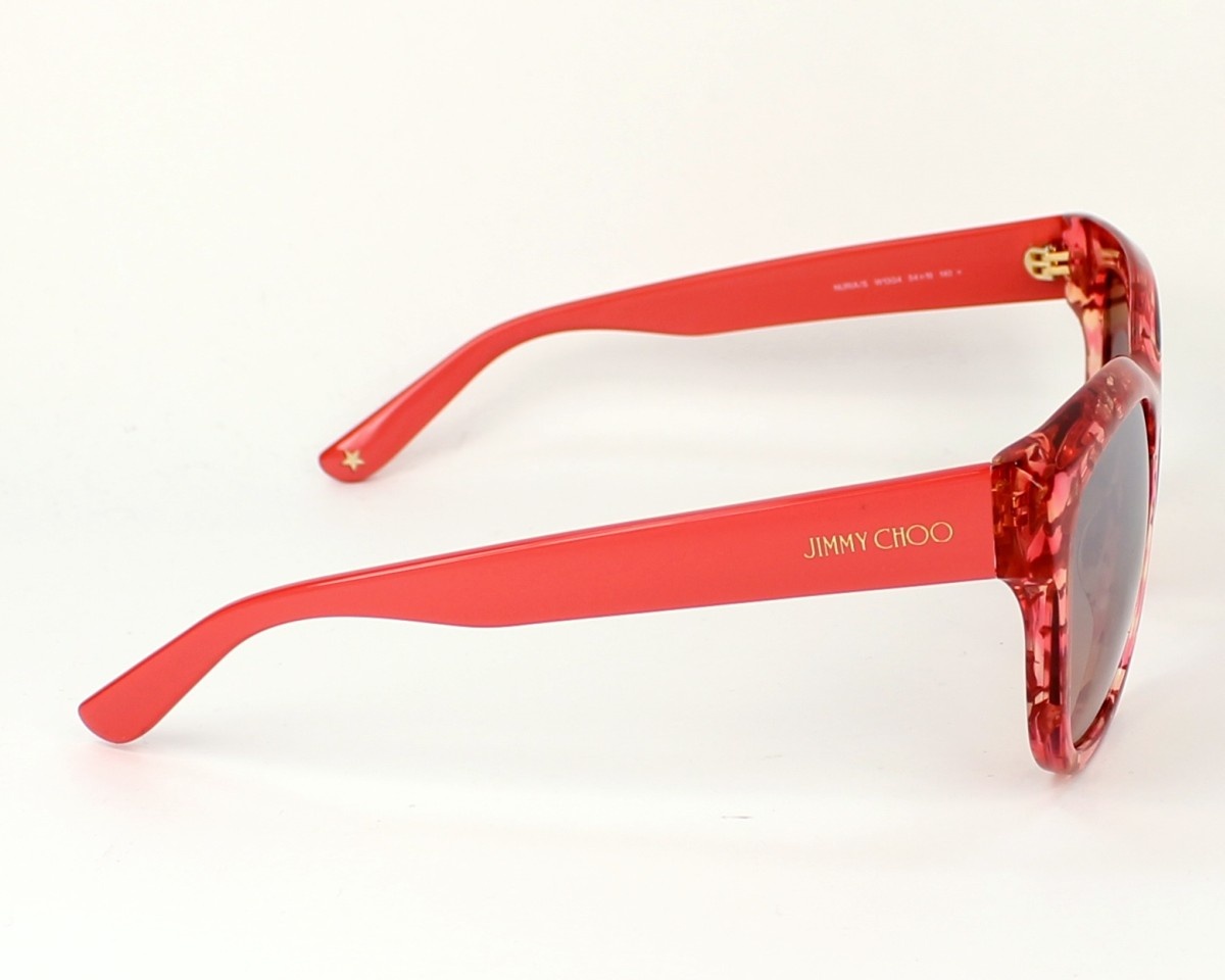 Jimmy Choo Logo Sunglasses In Pink