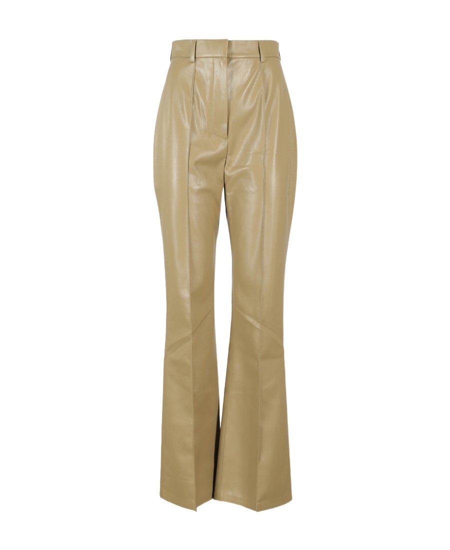 Nanushka Leena Faux-leather Trousers In Green