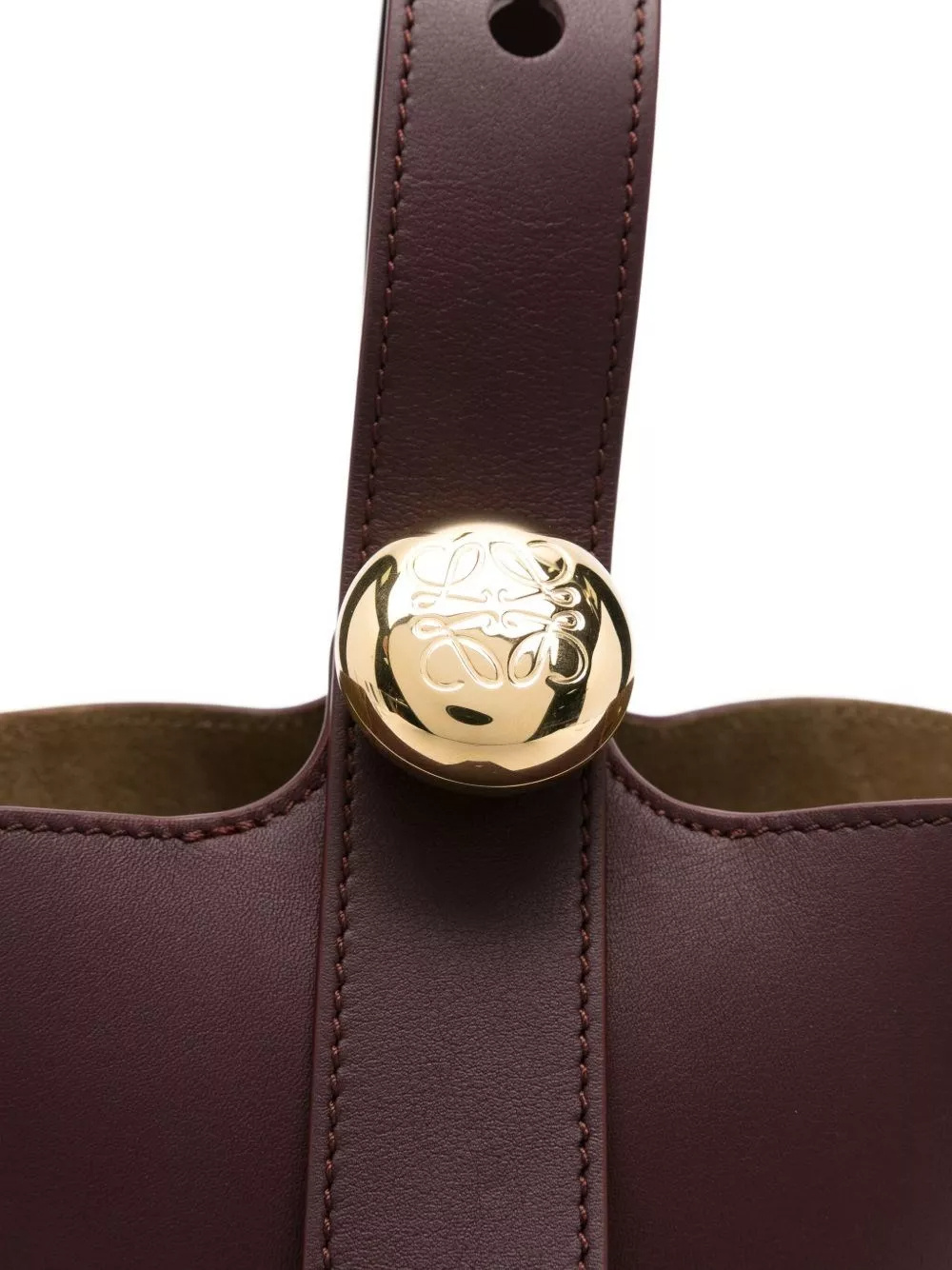 Loewe Mini Handle Shoulder Bag In Brown