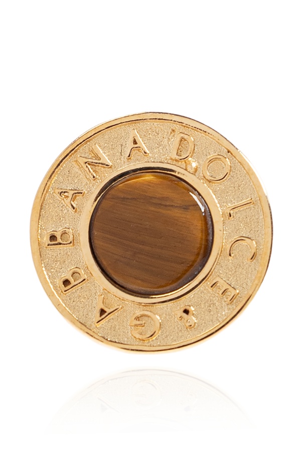 Dolce & Gabbana Logo Earrings In Gold