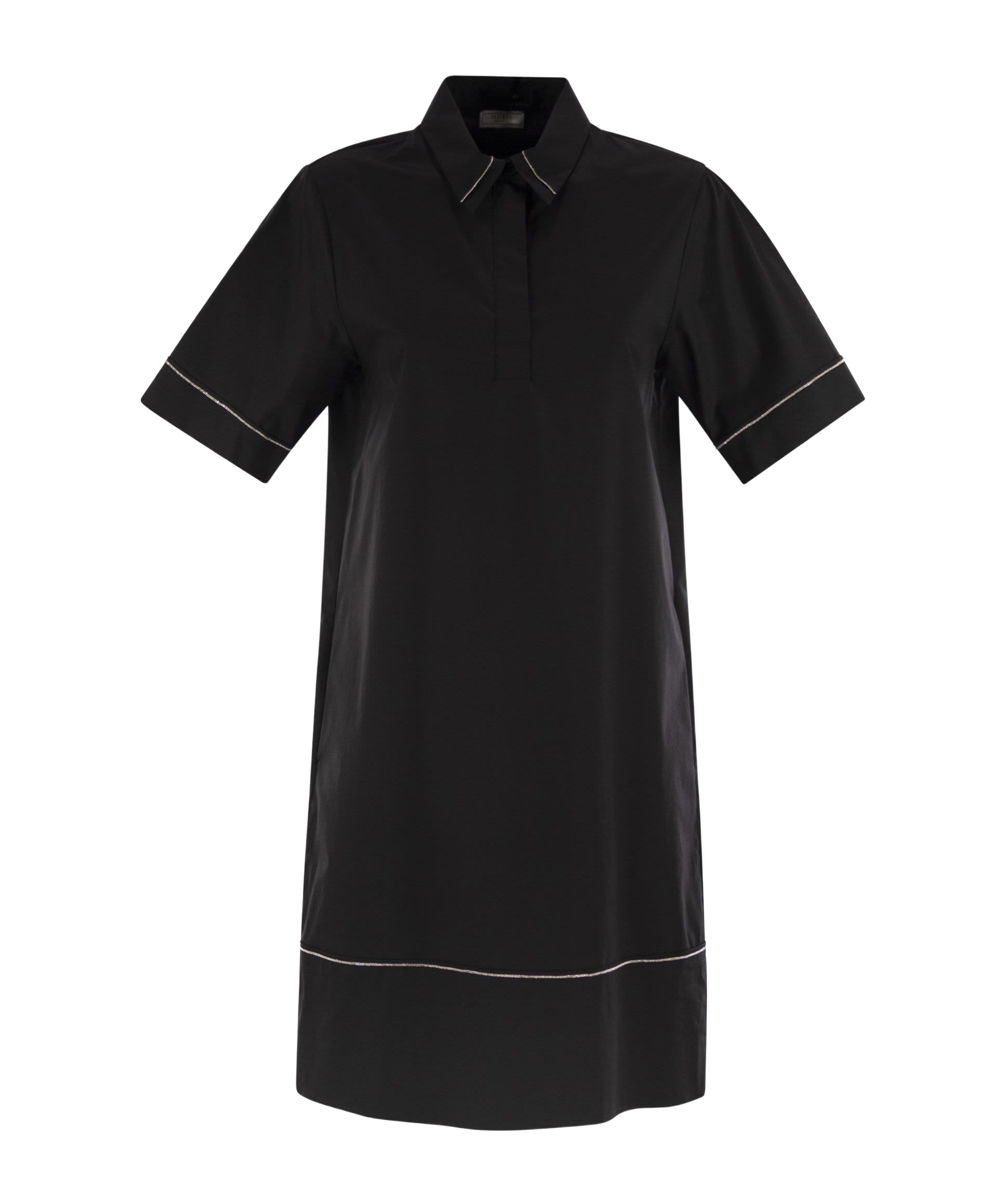 Peserico Women Light Stretch Cotton Satin Midi Dress