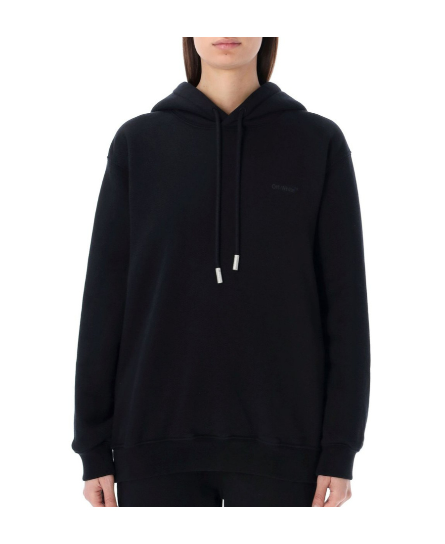 OFF-WHITE DIAG-PRINT COTTON HOODIE