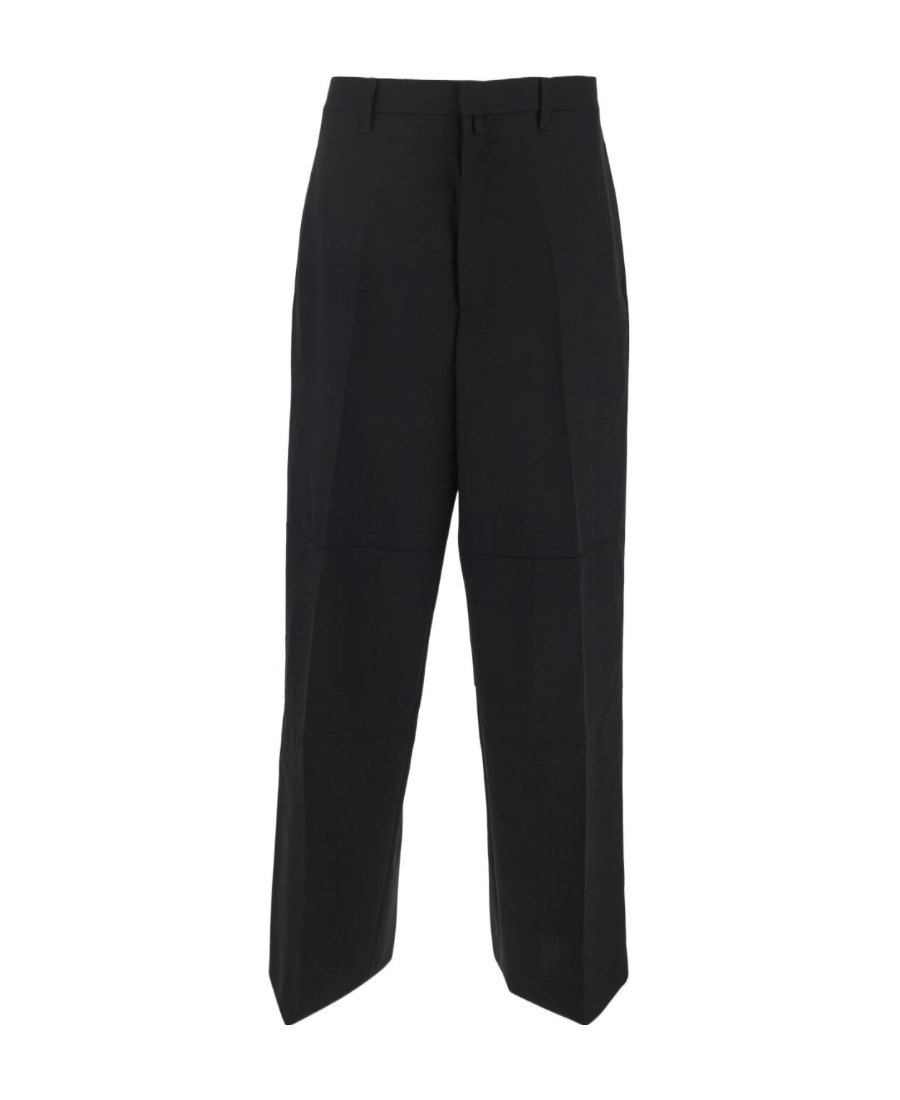 Ambush High-waist Wide-leg Trousers In Black