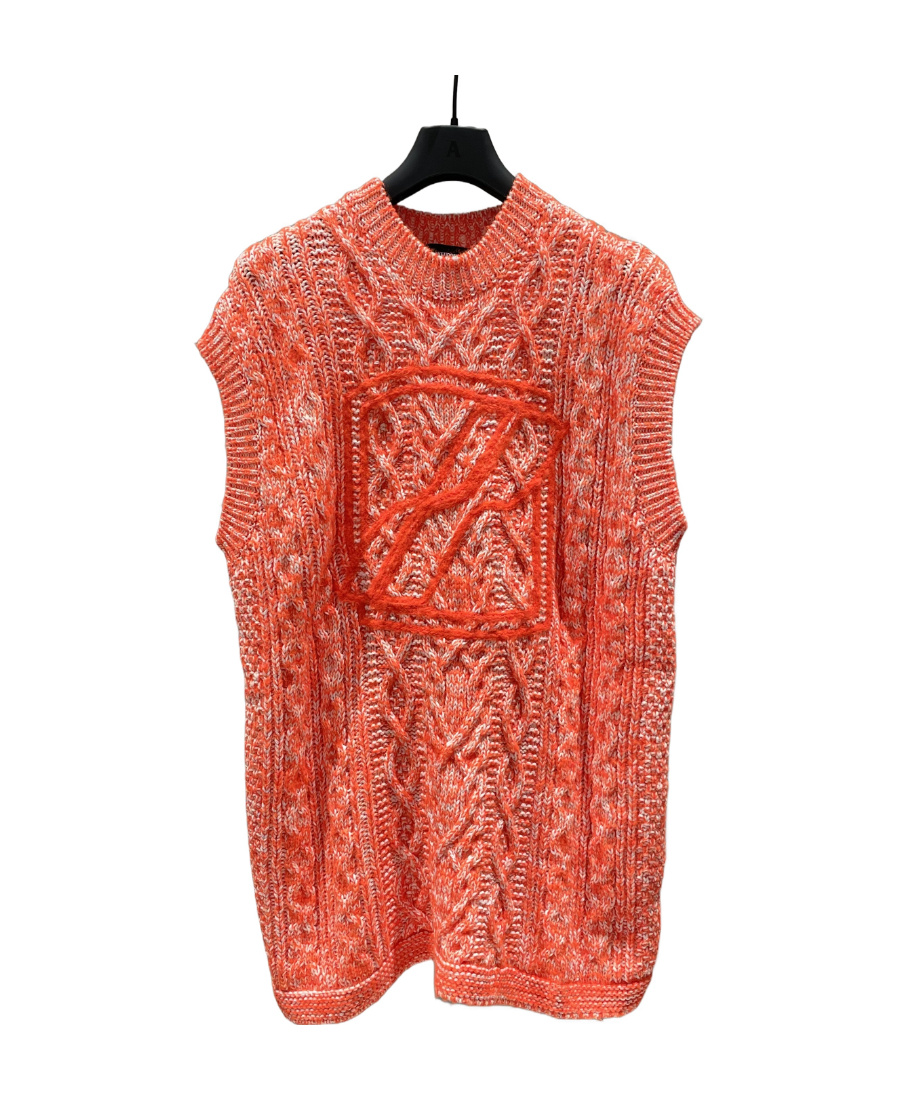 We11 Done Sleeveless Knitted Vest In Pink