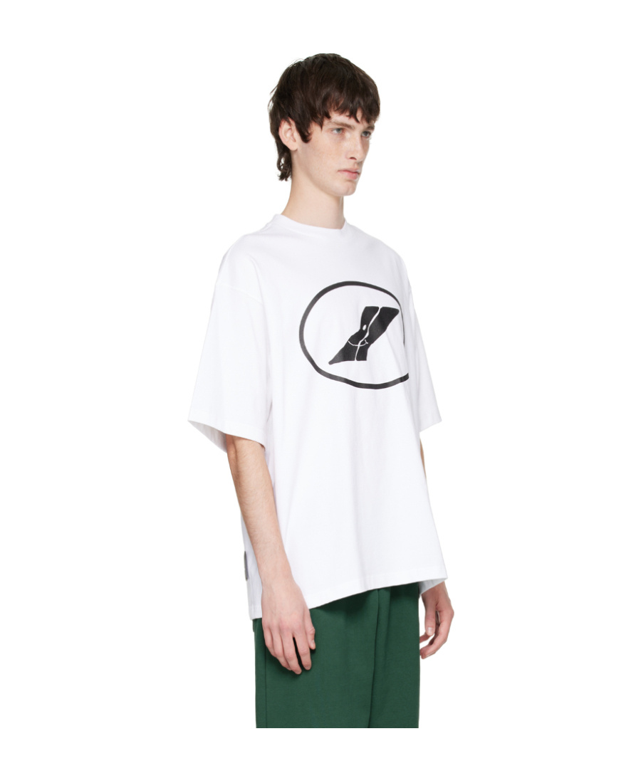 We11 Done Logo-print Cotton T-shirt In White