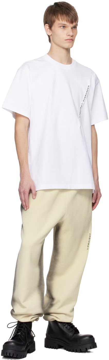 Y/project White Pinched T-shirt In White
