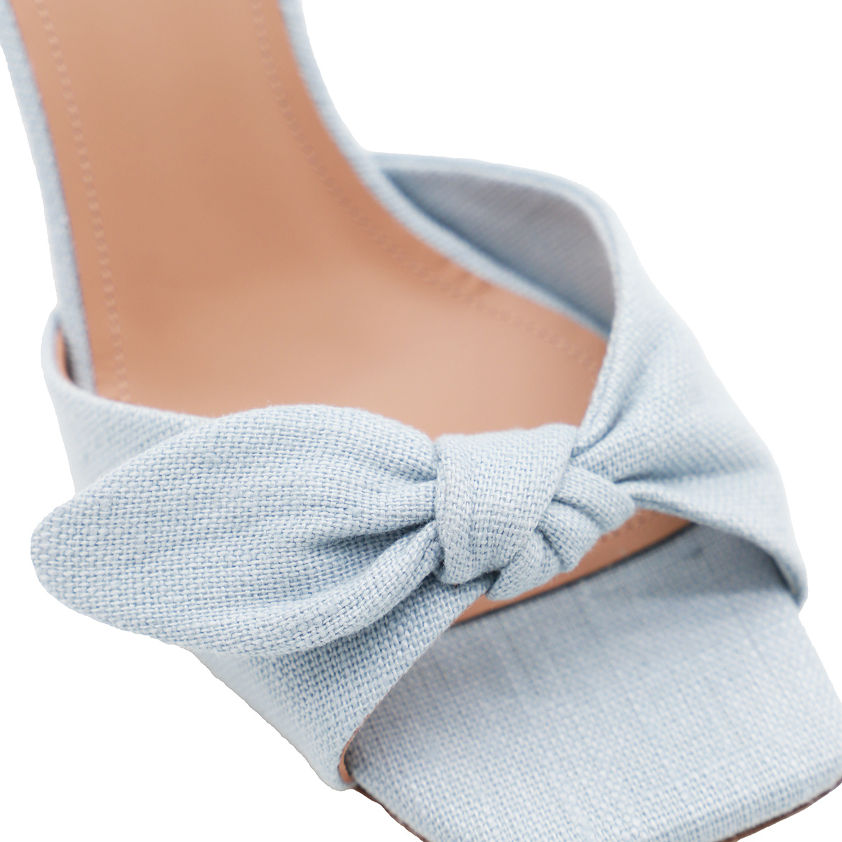 Malone Souliers Square-headed High-heeled Sandals In White
